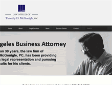 Tablet Screenshot of businesslawoflosangeles.com